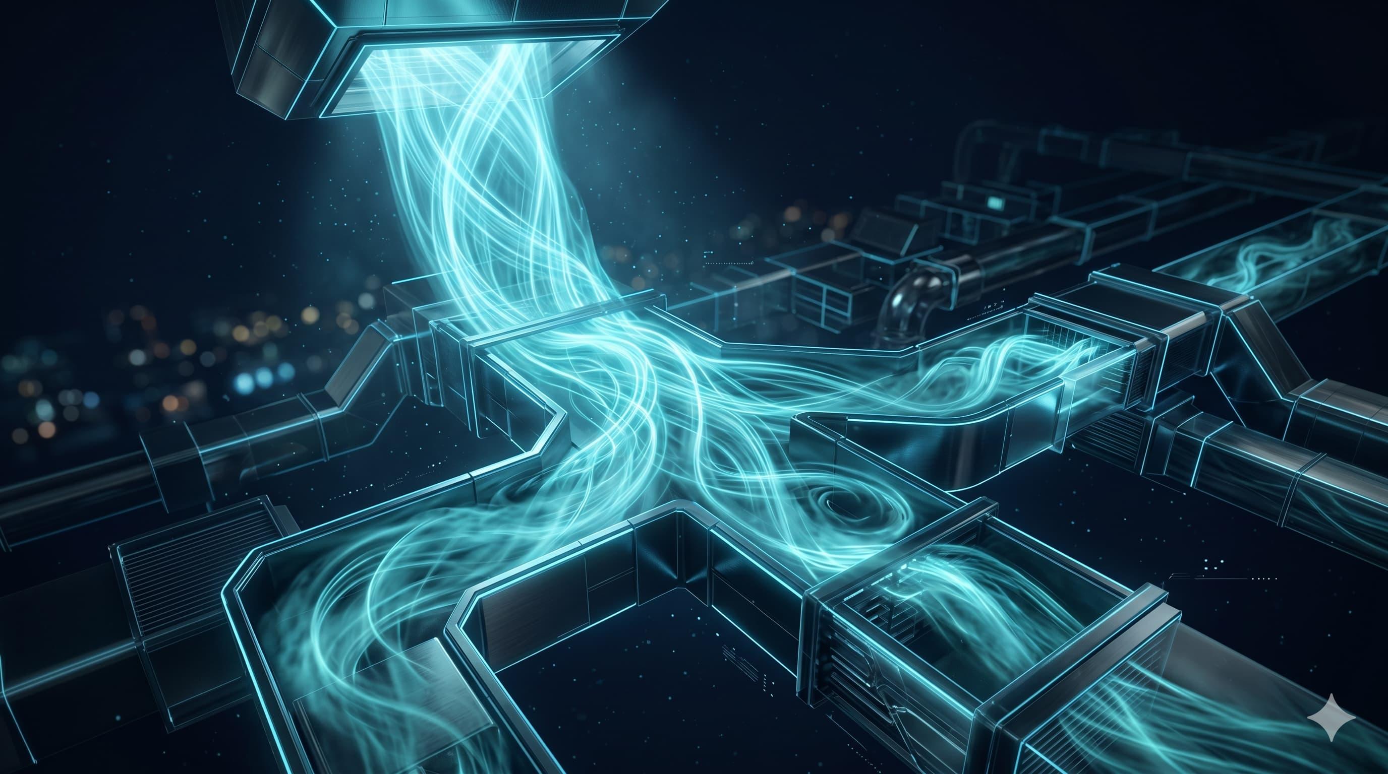 Cool air flow visualization
